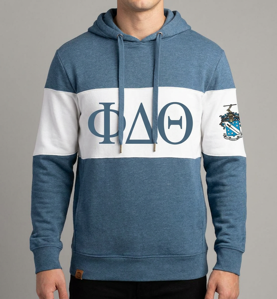 Greek Letters Ivy League Hoodie w/ Crest