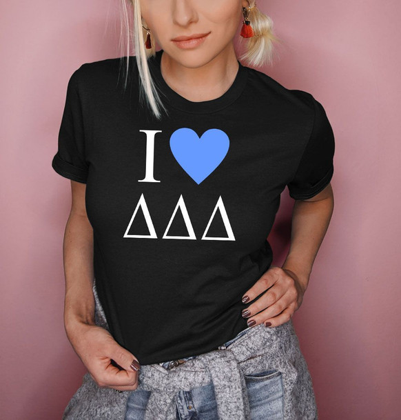 I Love Delta Delta Delta T-Shirts