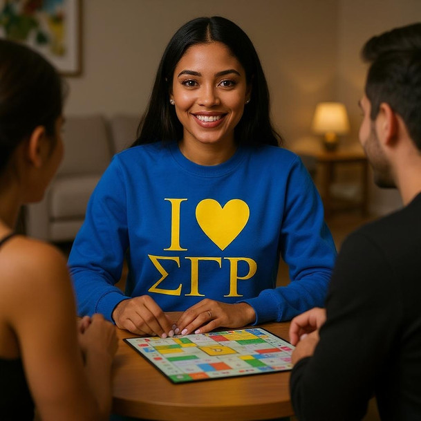 I Love Sigma Gamma Rho Crewneck Sweatshirt