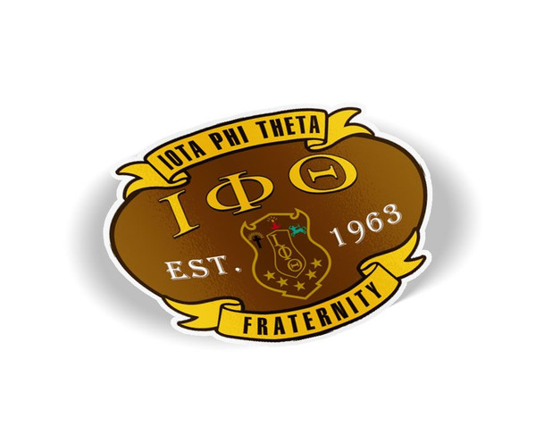 Iota Phi Theta Banner Crest - Shield Decal