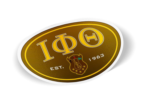 Iota Phi Theta Color Oval Decal