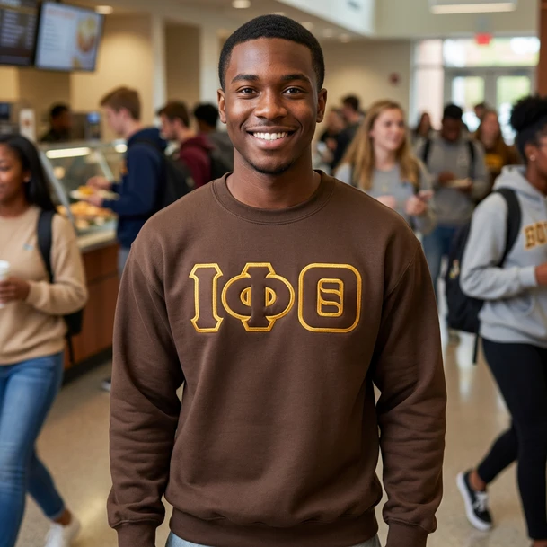 DISCOUNT Iota Phi Theta Lettered Crewneck - Best Value