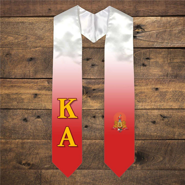  Kappa Alpha Extra Fancy Simple Greek Graduation Stole W Crest 