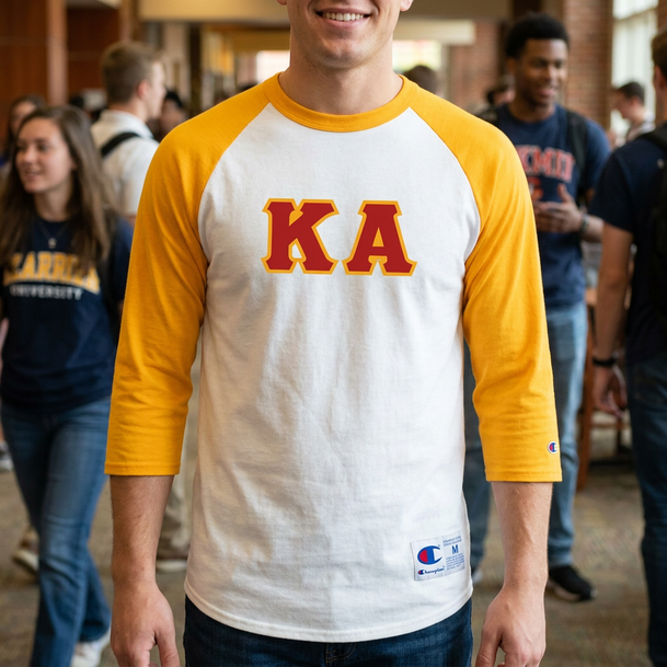 DISCOUNT- Kappa Alpha Lettered Raglan T-Shirt