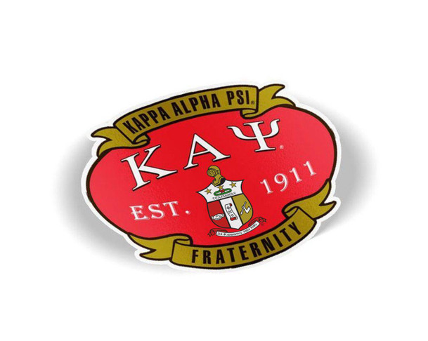  Kappa Alpha Psi Banner Crest - Shield Decal 