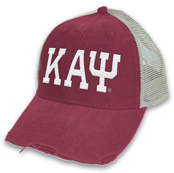 Kappa Alpha Psi Distressed Trucker Hat