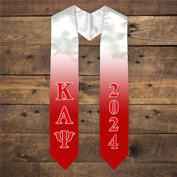 Kappa Alpha Psi Extra Fancy Greek Graduation Stole W Year