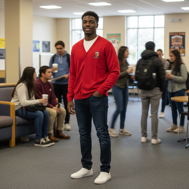 Kappa Alpha Psi Greek Letterman Cardigan Sweater