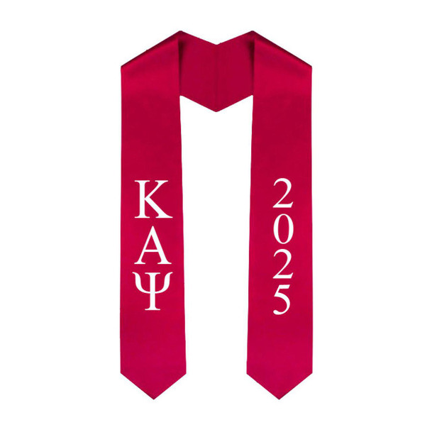  Kappa Alpha Psi Greek Lettered Graduation Sash Stole With Year - Best Value 