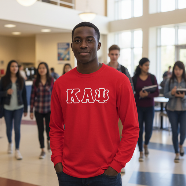 Kappa Alpha Psi Lettered Long Sleeve Shirt