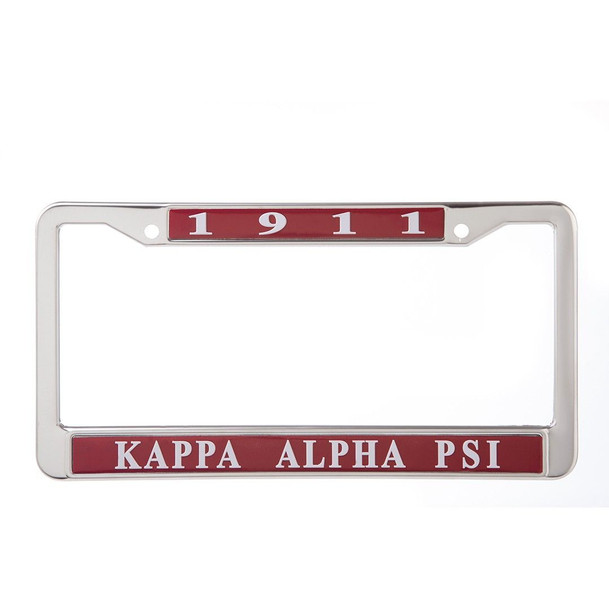 Kappa Alpha Psi Metal License Plate Frame-2