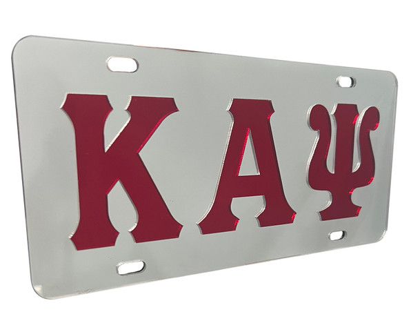 Kappa Alpha Psi Mirrored License Cover - Kappa Acrylic License Cover