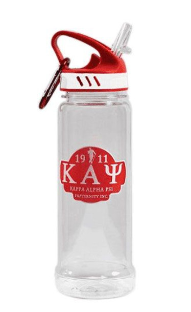 Kappa Alpha Psi Water Bottle W/Carabiner Hook