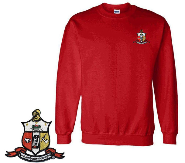  DISCOUNT-Kappa Alpha Psi World Famous Crest - Shield Crewneck Sweatshirt - Best Value 