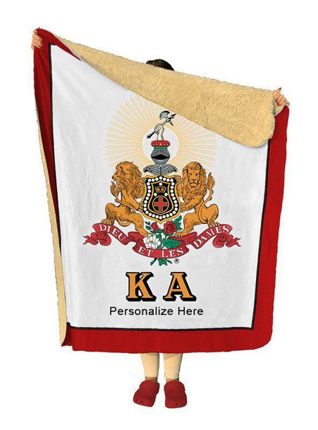  Kappa Alpha Sherpa Lap Blanket 