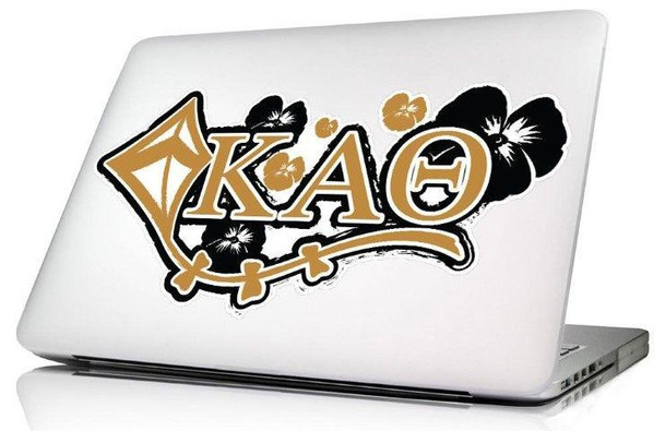 Sorority Shop Kappa Alpha Theta 10.5 x 4.5 Laptop Skin/Wall Decal 