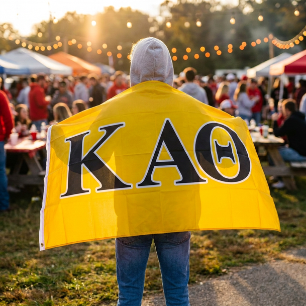 Kappa Alpha Theta Big Greek Letter Flag