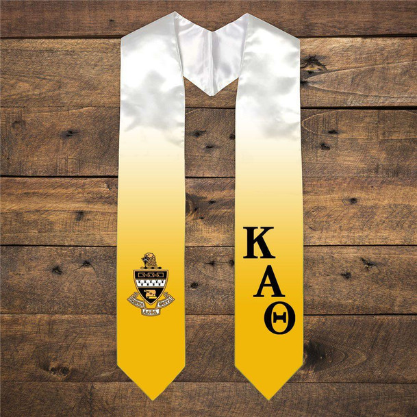 Kappa Alpha Theta Extra Fancy Diagonal Greek Graduation Stole W Crest 
