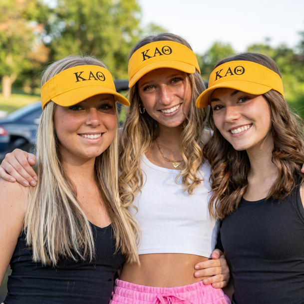 Kappa Alpha Theta Greek Letter Visor
