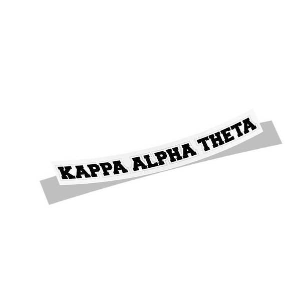  Kappa Alpha Theta Long Window Sticker 