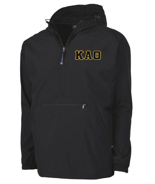  Kappa Alpha Theta Tackle Twill Lettered Pack N Go Pullover 