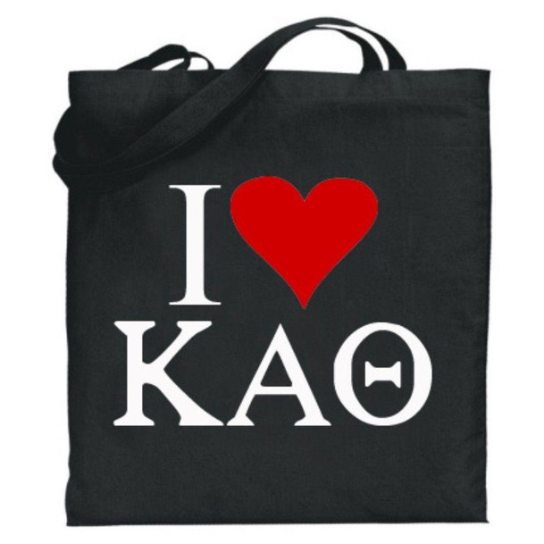  Kappa Alpha Theta I Love Tote Bags 