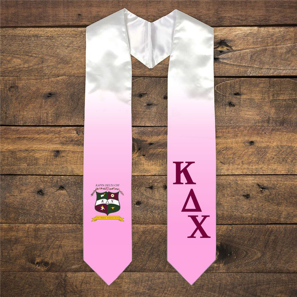 Kappa Delta Chi Extra Fancy Diagonal Greek Graduation Stole W Crest