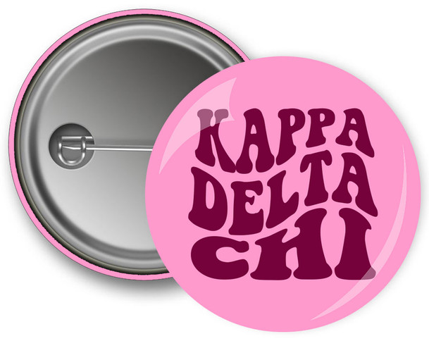 Kappa Delta Chi Bulky Text Button