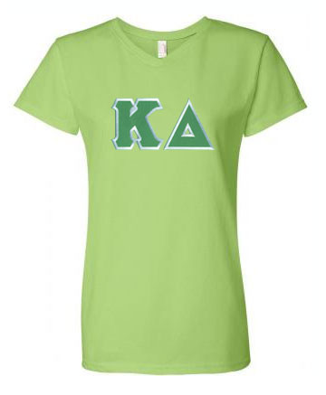 DISCOUNTKappa Delta Lettered VNeck Tee Greek Gear