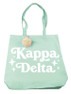 Sorority Shop Kappa Delta Retro Pom Pom Tote Bag 