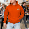 DISCOUNT-Kappa Delta Rho Crest - Shield Emblem Hooded Sweatshirt