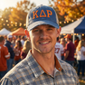 Kappa Delta Rho Distressed Trucker Hat