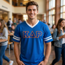 DISCOUNT-Kappa Delta Rho Jersey With Greek Applique Letters