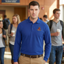 DISCOUNT-Kappa Delta Rho Emblem Long Sleeve Polo