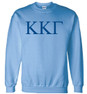 Kappa Kappa Gamma Lettered World Famous Greek Crewneck