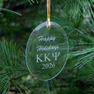 Kappa Kappa Psi Holiday Glass Oval Ornaments - 2026