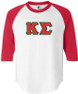  DISCOUNT- Kappa Sigma Lettered Raglan T-Shirt 