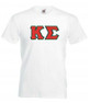  DISCOUNT- Kappa Sigma Lettered V-Neck T-Shirt 