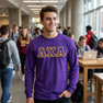 DISCOUNT-Lambda Chi Alpha Fraternity Crest - Shield Longsleeve Tee