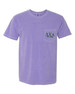  Lambda Chi Alpha Greek Letter Comfort Colors Pocket Tee 