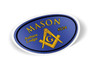  Mason / Freemason Color Oval Decal 
