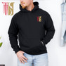  DISCOUNT-Theta Chi Crest - Shield Emblem Hooded Sweatshirt 
