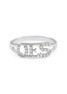 OES Sterling Silver Ring set with Lab-Created Diamonds