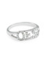 TCS OES Sterling Silver Ring set with Lab-Created Diamonds 