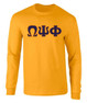  Omega Psi Phi Long Sleeve T-shirt - Omega 2 Day Ship Twill Long Sleeve Tee 