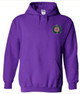  DISCOUNT-Omega Psi Phi Crest - Shield Emblem Hooded Sweatshirt 