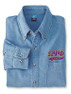  DISCOUNT-Omega Psi Phi Denim Shirt - Tail 