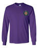  DISCOUNT-Omega Psi Phi Fraternity Crest - Shield Longsleeve Tee 
