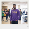 Omega Psi Phi Fraternity Crest - Shield Twill Letter Longsleeve Tee
