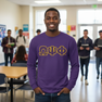 Omega Psi Phi Fraternity Crest - Shield Twill Letter Longsleeve Tee